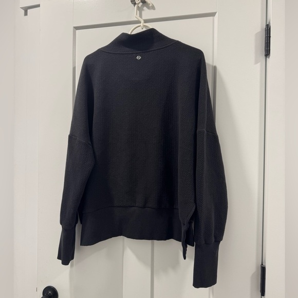 CALIA Black Ribbed Funnel neck crewneck size XL like new - Picture 1 of 4